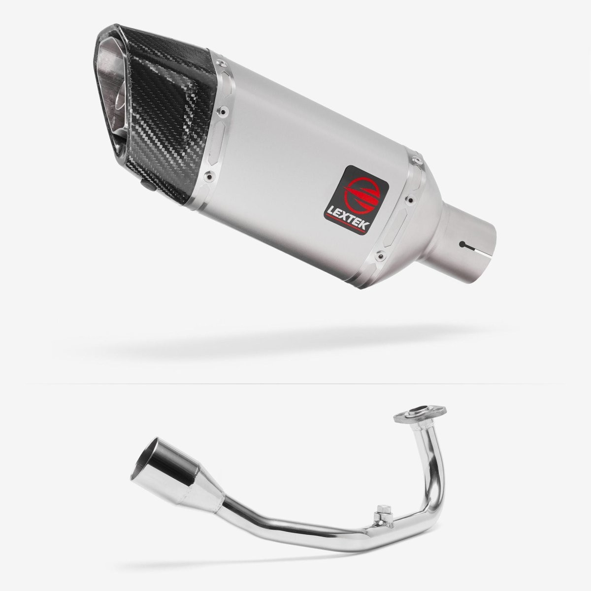 Lextek Exhaust System Stainless Steel 200mm Exhaust for Lexmoto Diablo 125