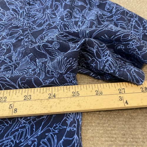 Tommy Bahama Shirt Mens Extra Large Blue Veracruz Cay Parrot Print Button Up - Picture 8 of 10