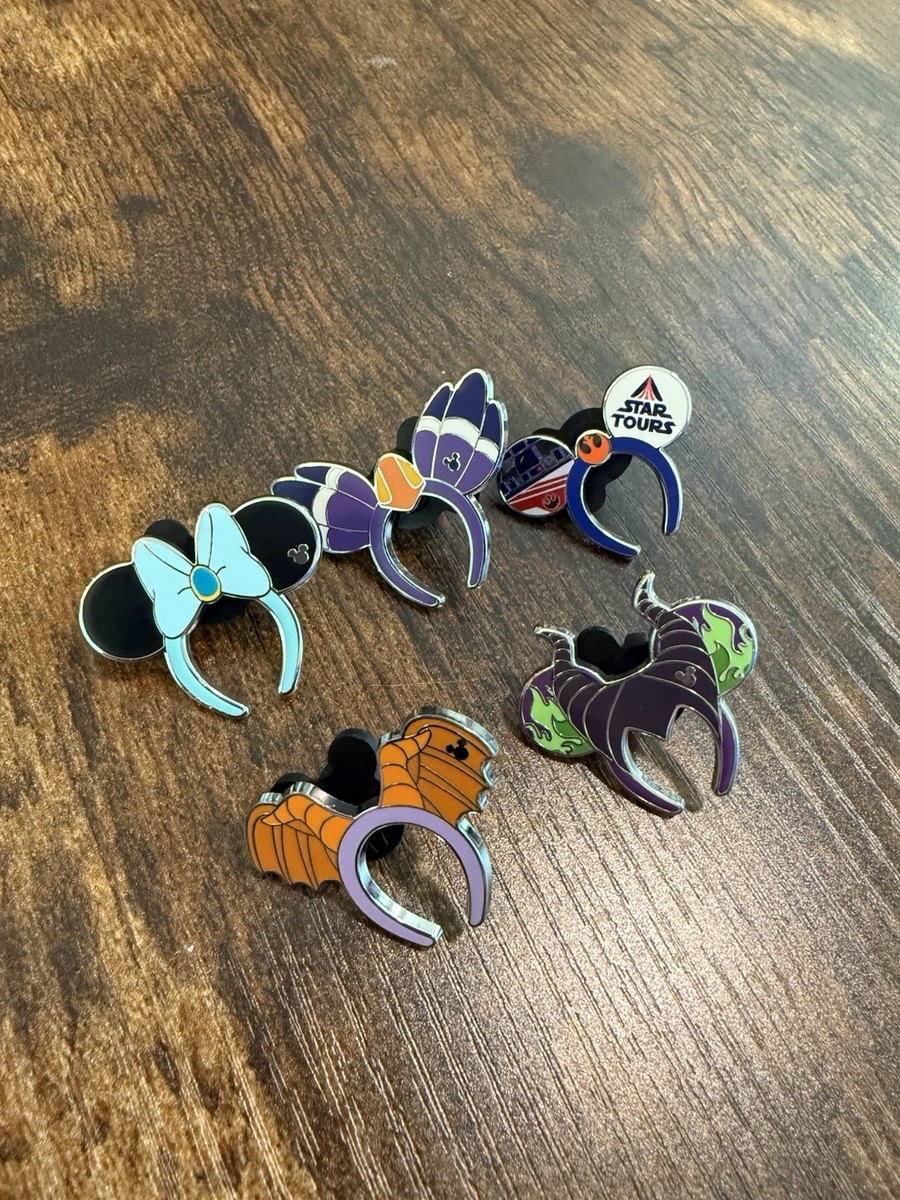 2026 Disney WDW Hidden Mickey Ear Headbands Wave A Trading Pin Set