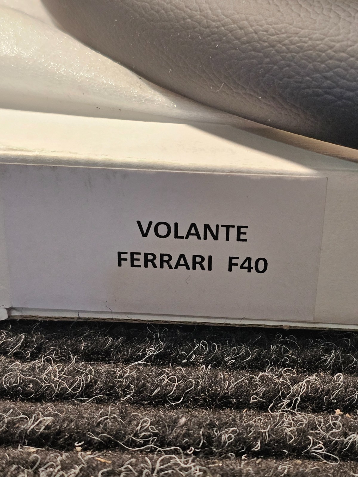 Volante Ferrari F40 Steering Wheel 350mm in Leather Black
