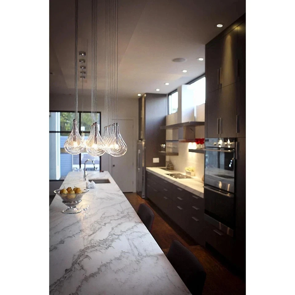 ET2 Contemporary Lighting Larmes 24-Light Polished Chrome Pendant - Image 2 of 4