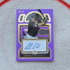 2023 Topps Definitive Corbin Carroll Rookie Auto Purple /10 RC 🔥 🔥 🔥 