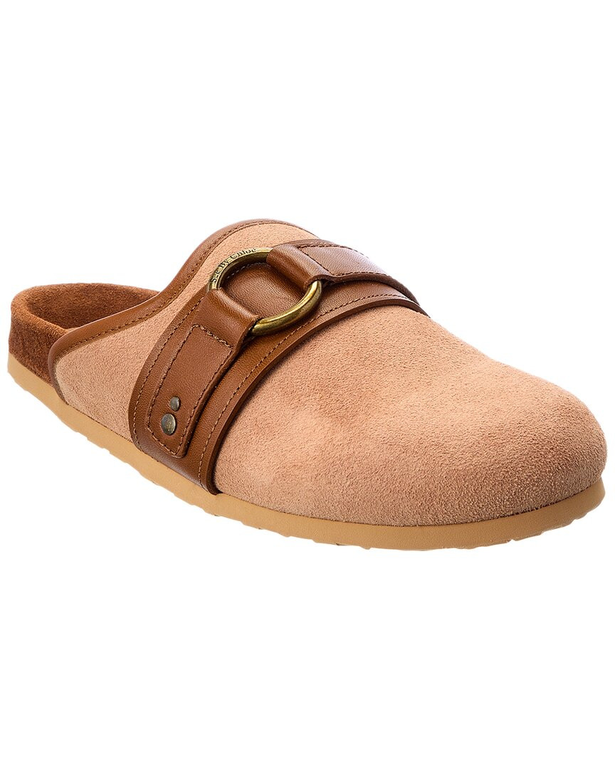 Женские сабо из замши и кожи See By Chlo 32890₽