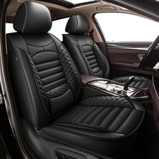 Seat Covers For Toyota Corolla 2000-2019 Waterproof Faux Leather 5 Seat Black
