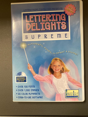 Lettering Delights Supreme CD Rom PC Excellent Condition