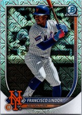 2025 Bowman Chrome Francisco Lindor #59 Green Mojo Refractor