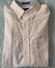 Chaps regular fit Oxford button-down Collar SZ XL 17  17 1/2, 34/35 WRINKLE FREE