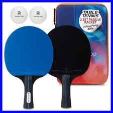 Flow Table Tennis Set 2 Performance Ping Pong Paddles with 2 Balls Balanced C...