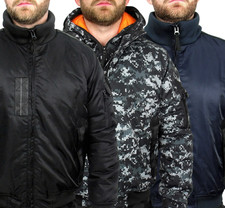 Mens Security Bomber Jacket Padded Hooded Coat Bouncer Pulsar Location 2in1 MA3