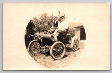 RPPC Antique Touring Car Automobile CT Real Photo Postcard