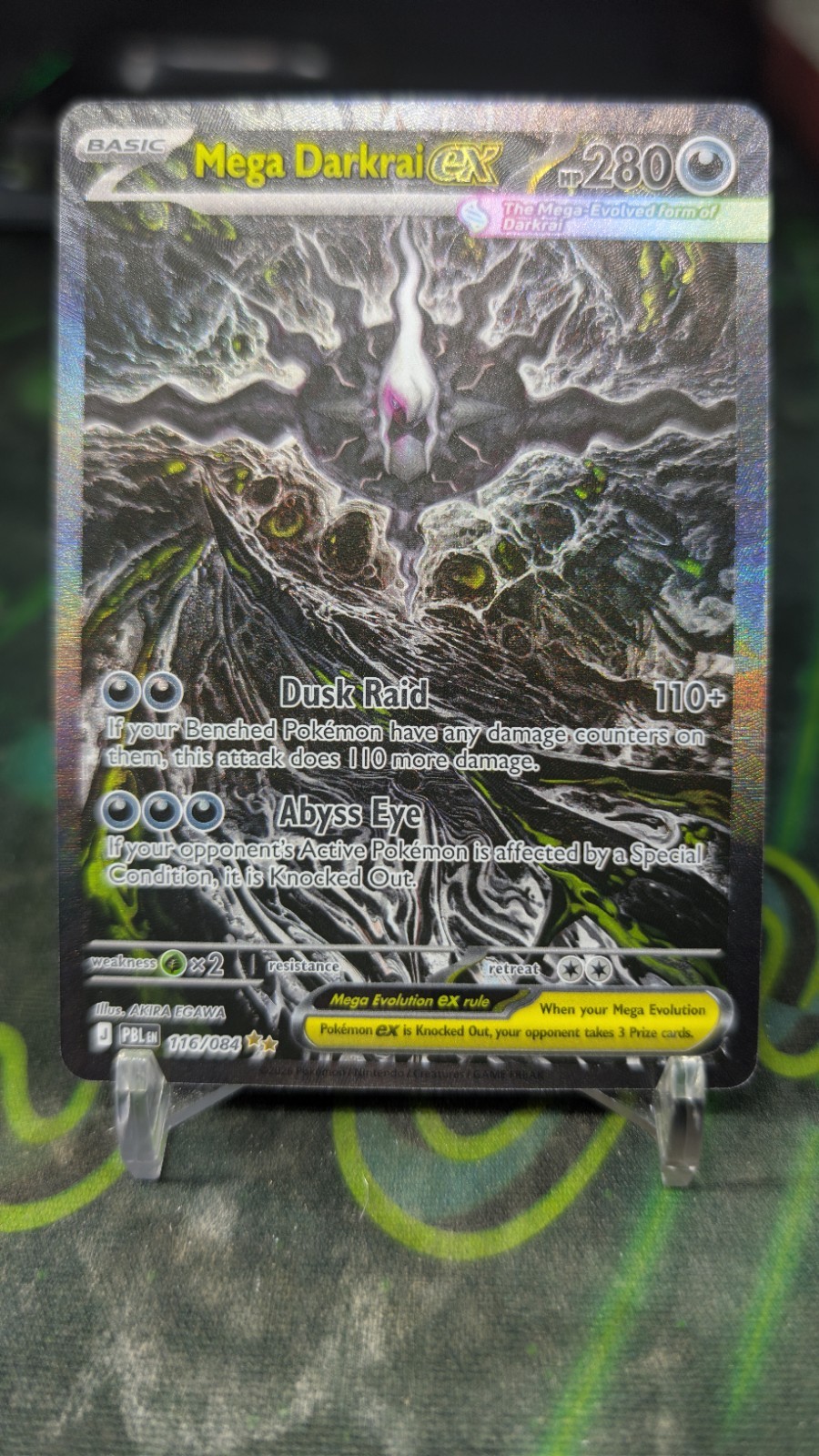 Pitch Black Mega Darkrai Ex 116/084 Pokemon Special Illistration Rare Pokemon