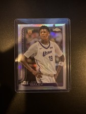 Topps 2025-26 Chrome Ace Bailey Utah Jazz Refractor Rookie Card #255