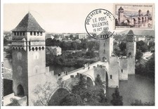 CAR-AHKP7-0374-CARTES-MAXIMUM - CAHORS - Le pont valentré - 1955