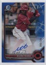 2022 Bowman Chrome Prospect Blue Refractor /150 Michel Triana #CPA-MT Auto 1g5d