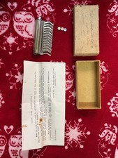 Antico pettine, rarissima scatola e lettera istruzioni di WAVEX parrucchiere