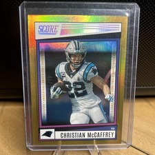 2022 Score Christian McCaffrey #49 Gold Zone /50 Carolina Panthers