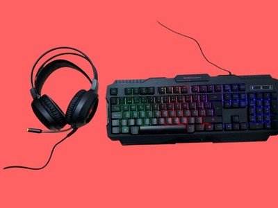 Mars Gaming MCPRGB2 Combo   Tastatur & Gaming Headset, RGB, QWERTY-Layout
