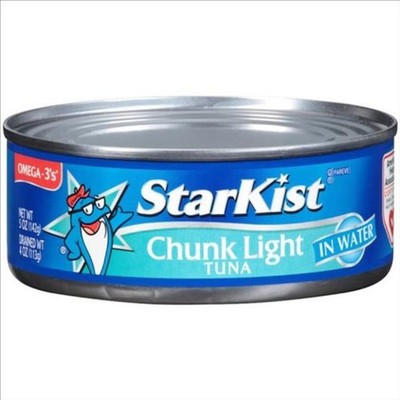 10x Starkist Chunk Light Tuna in Water Canned Protein Snack Pantry Bulk Lot 5oz