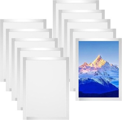 Magnetischer Inforahmen A4 Selbstklebend Aufklappbar 10er Set Dokumentenhalter