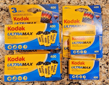 8 Pks Kodak Ultramax 400 - 24 Exposure Color Print 35mm Film NEW Exp 2012 2020