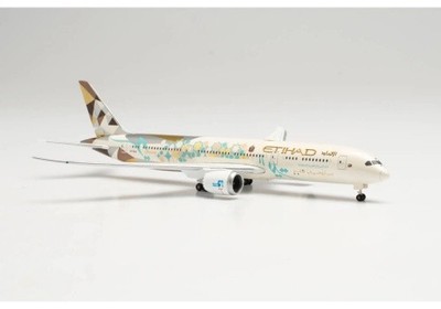 Herpa Wings Boeing 787-9 Etihad ''Choose Saudi Arabia'' A6-BLN 1:500 Modellflugzeu