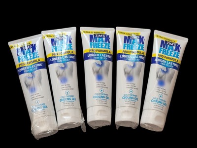 5 PACK Zim s Max Freeze Pro Formula EXTRA STRENGTH Longer Lasting Pain Relief