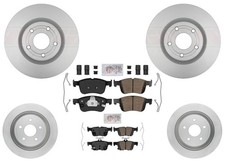 GEO Coated Disc Brake Rotors Brake Pads Fits Ford Bronco Sport 2021 2022 2024