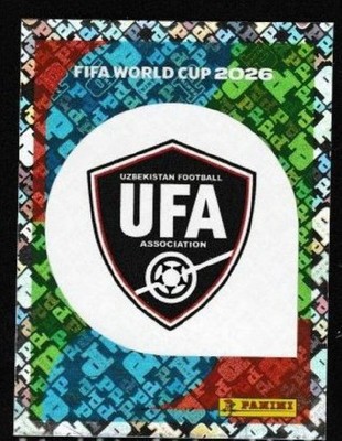 2026 PANINI WORLD CUP FOOTBALL USBEKISTAN BADGE-EMBLEM STICKER #UZB 1 FREE P/P