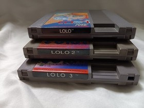 ADVENTURES OF LOLO 1, 2 & 3 GAME LOT FOR THE NES!!!