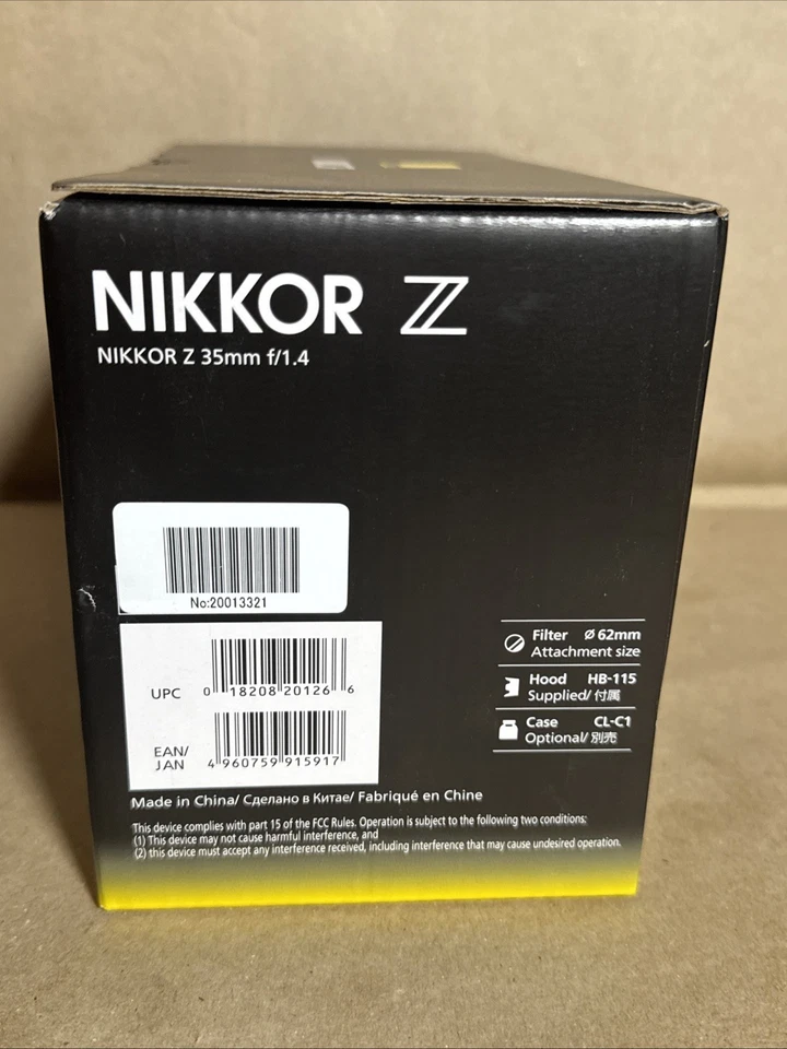 Lente Nikon NIKKOR Z 35 mm f/1,4 Foto 2 de 4