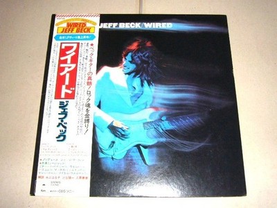 Jeff Beck    Wired Vinyl LP + OBI + Poster Japan 1978 VG+/VG