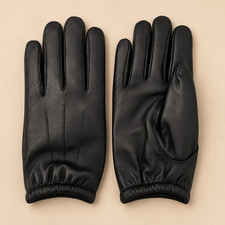 Police Men's Genuine Leather Search Driving Gloves Tactical Patrol Duty