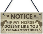 Funny Horse Gifts for Women Hanging Sign Horse Gifts for Girls Horse Accessories