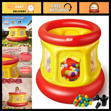 Inflatable Bounce House for Toddlers 1-3, Playpen  Ball Pit, 55 Balls, Easy Set