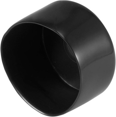 4pcs 55mm Round Black Vinyl End Cap Screw Thread Protector Rubber Caps