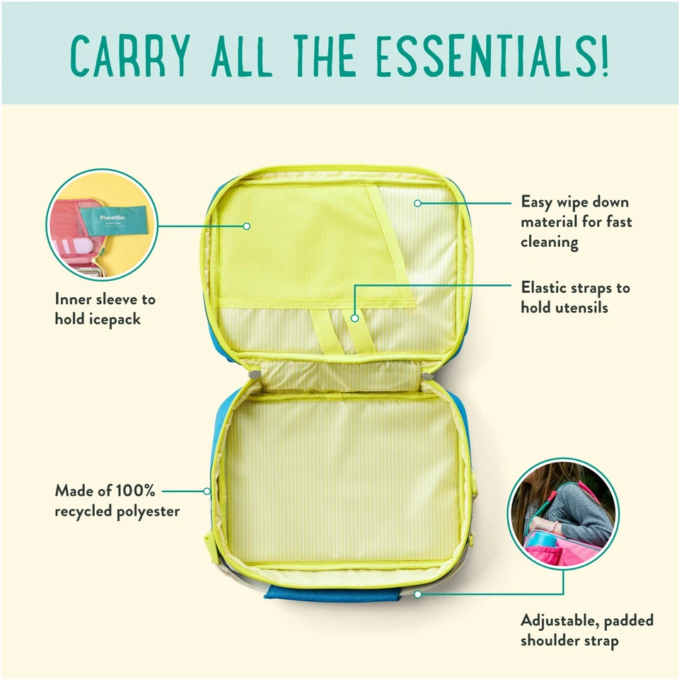 Kit de lonchera estilo caja Bento de acero inoxidable Rover para niños con 5 compartimentos... Foto 3 de 4