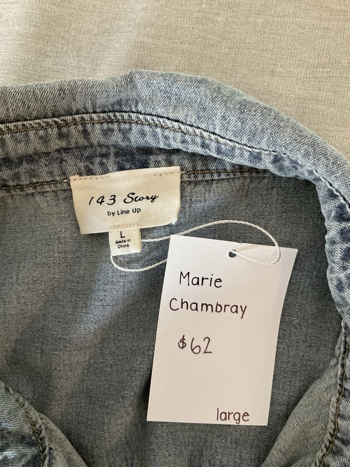 NWT 143 story By line Up Denim jacket Size Large - Image 4 of 4