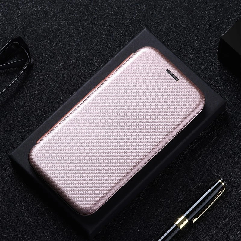 For iPhone 16e 16 15 14 13 12 11 Pro Max X Carbon Fiber Flip Leather Wallet Case - Picture 19 of 28