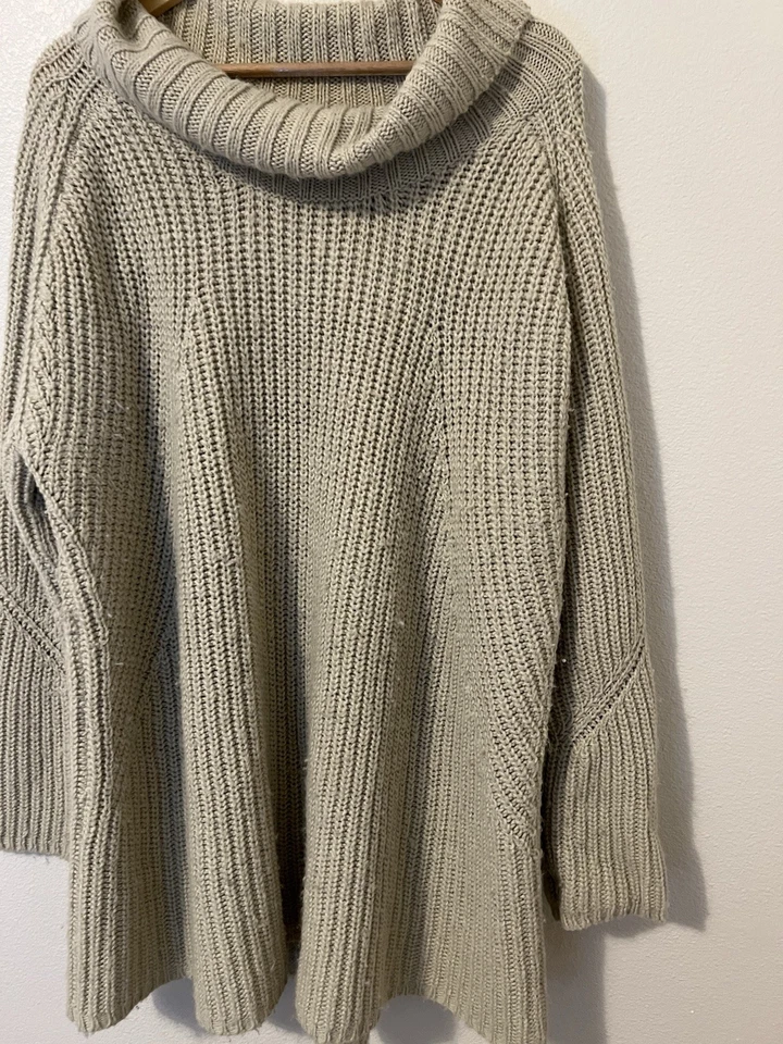 Suéter cuello capucha topo Ellos para mujer talla grande 2X 10 % lana Foto 2 de 4