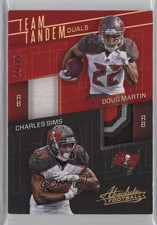 2017 Panini Absolute Team Tandem Duals Prime 11/25 Charles Sims Doug Martin 5c9