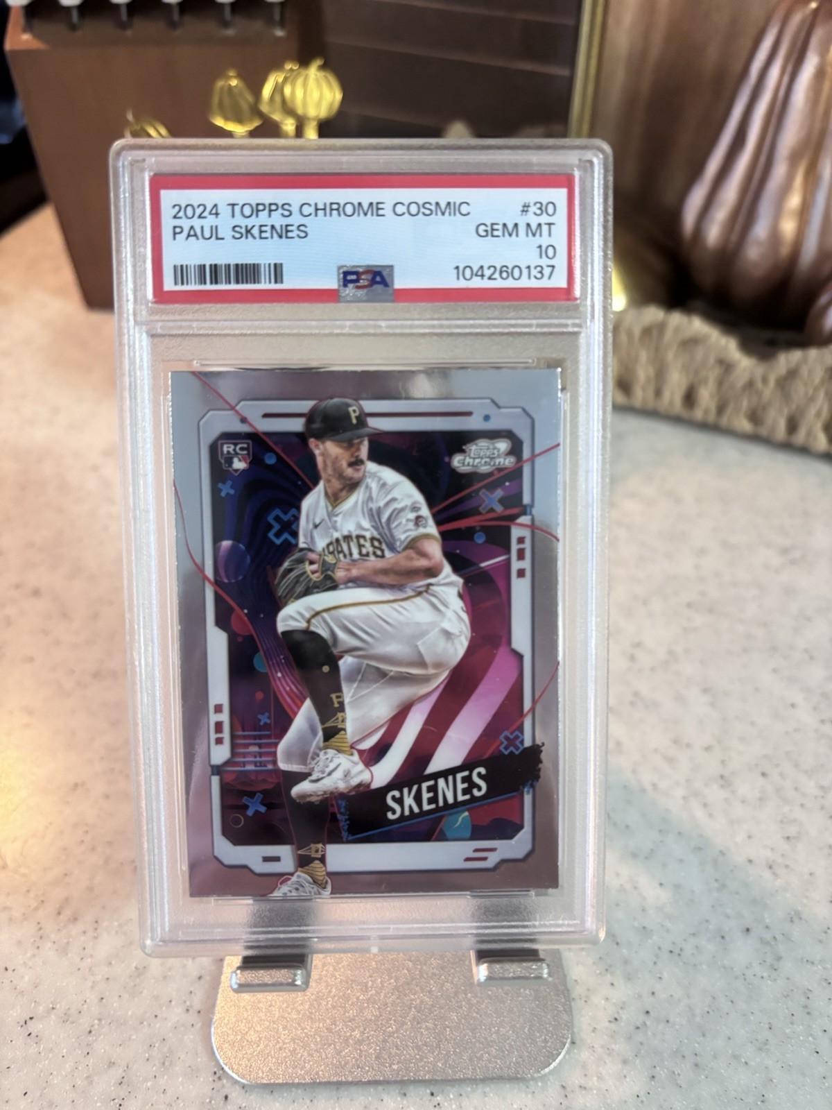 2024 Topps Cosmic Chrome Paul Skenes #30 Refractor (RC)