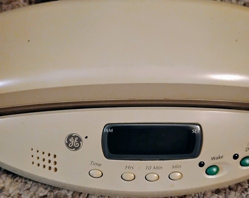 General Electric 2-9290 C Bedroom Telephone Alarm Clock Landline with Power Cord - Zdjęcie 3 z 6