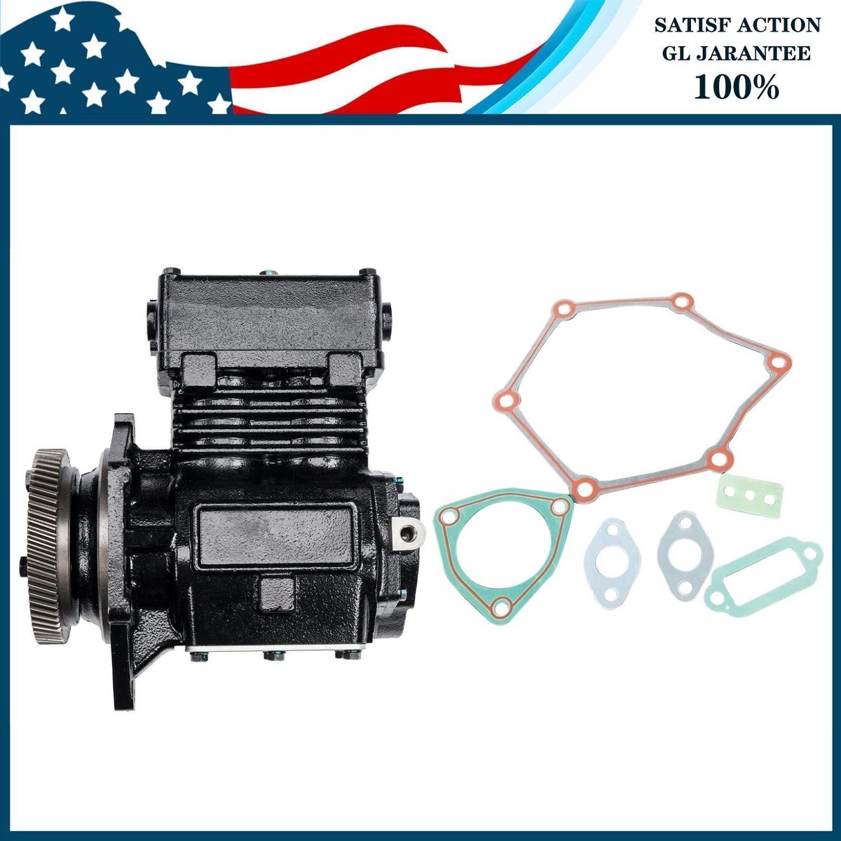 Air Brake Compressor for Detroit Diesel Series 60 12.7 TF-750