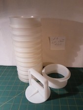 Tupperware pressa per hamburger da 1/4 di libbra con 12 impilatori e senza coperchio lotto usato #4