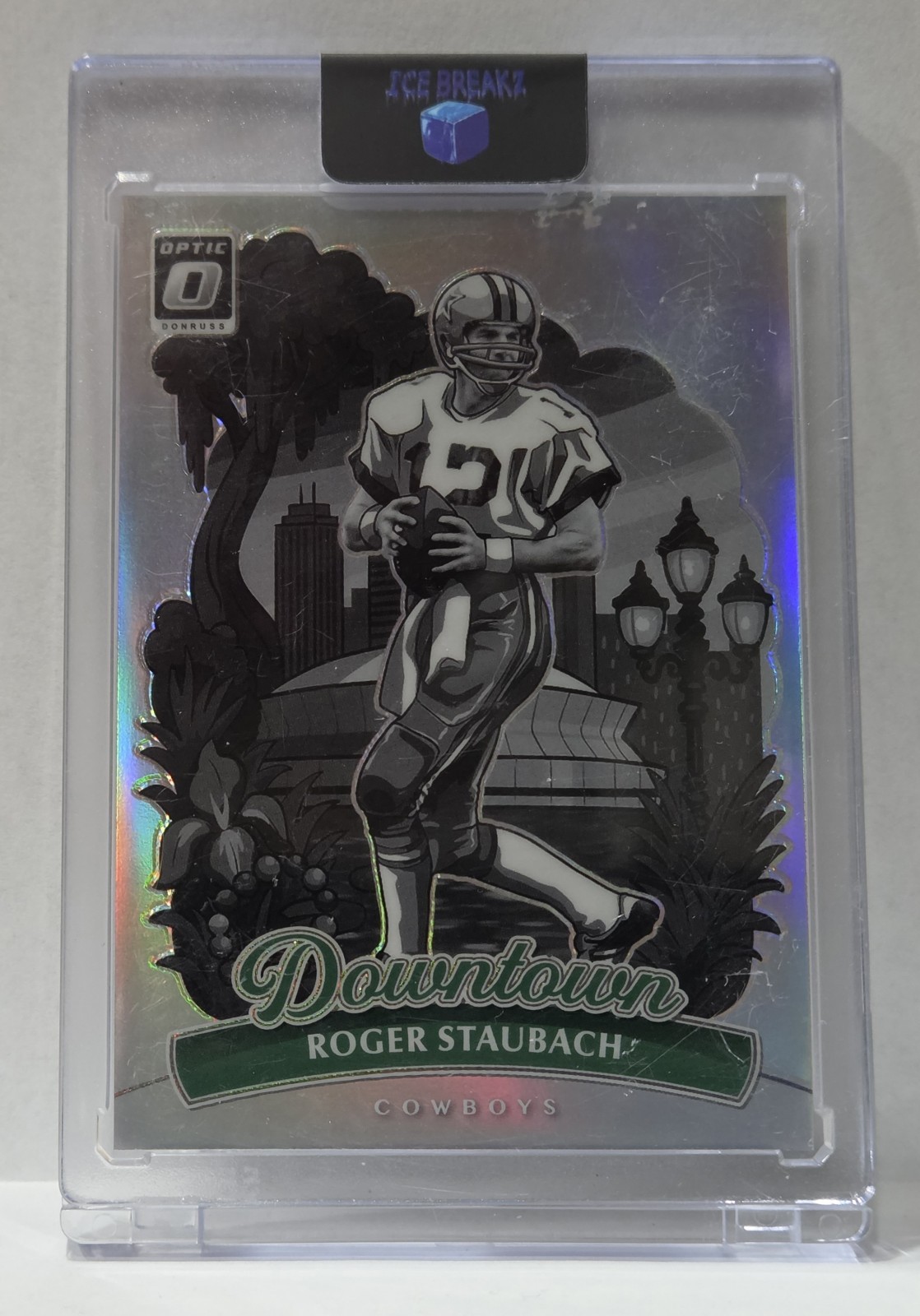 Roger Staubach 2025 Panini Donruss Optic Downtown #3 Cowboys