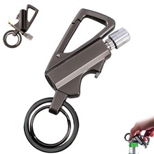 Permanent Match Infinity Lighter with Multitool Keychain Bottle Opener, Reusa...
