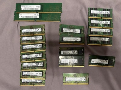 Lot of SODIMM Laptop RAM Memory Mixed Speeds Brands Tested And Working