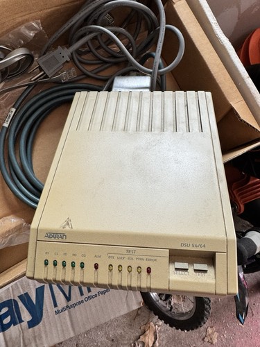 Adtran DSU 5600 56/64 1200.078L1 Data Service Unit Module w/ Cables
