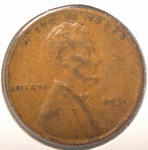 USA, 1931-P Lincon Cent, KM-13, Very Fine, NR, 1-6