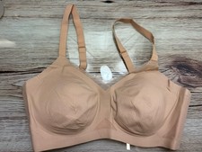Honey Love Liftwear Crossover Wireless Bra in Sand - Size 1X NWOT